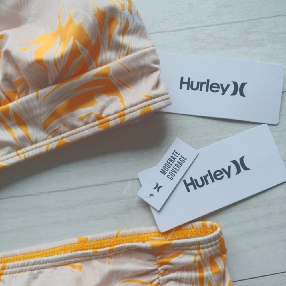 HURLEY NEW Tropical Sunburst Bikini Set - Picture 2 of 11
